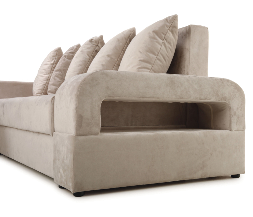 Диваны угловые в гостиную, Угловой диван Марго 1 (левый), велюр