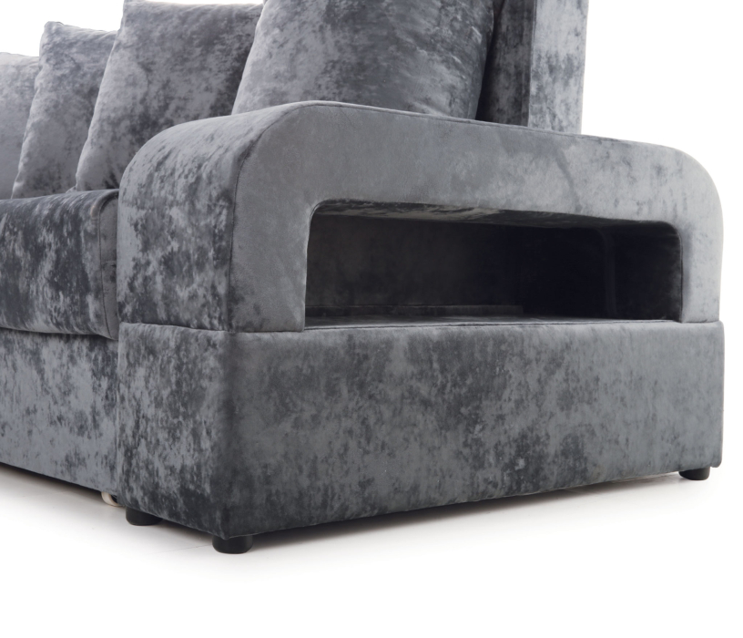 Диваны угловые в гостиную, Угловой диван Марго 1 (левый), велюр