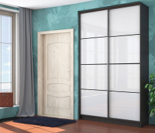 Прямые, Байкал-2 Шкаф-купе 2-х дв. 1495