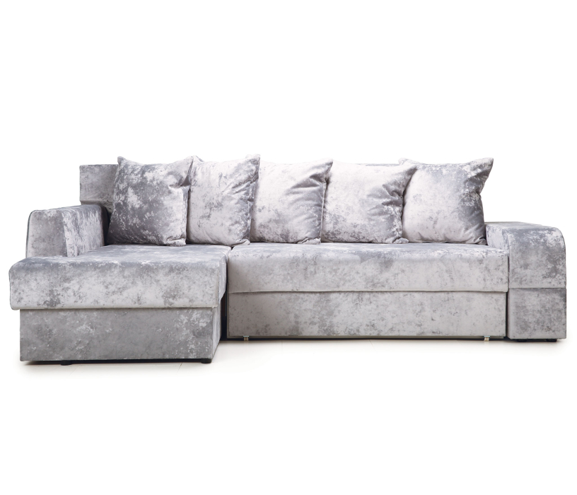 Диваны угловые в гостиную, Угловой диван Марго 1 (левый), велюр