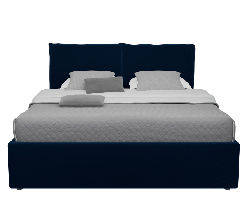 Кровати 160 см, Кровать  Виченца (160 х 200), велюр