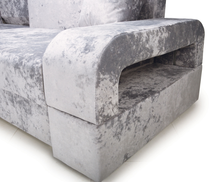 Диваны угловые в гостиную, Угловой диван Марго 1 (левый), велюр