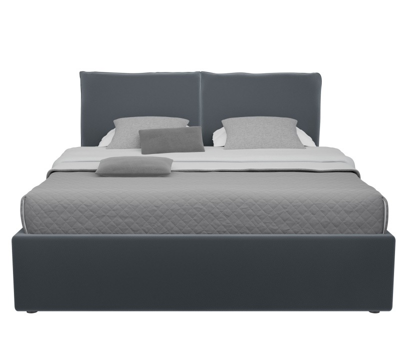 Кровати 160 см, Кровать  Виченца (160 х 200), велюр