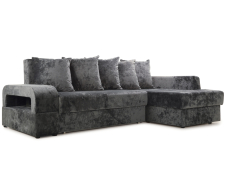 Диваны угловые в гостиную, Угловой диван Марго 1 (правый), велюр