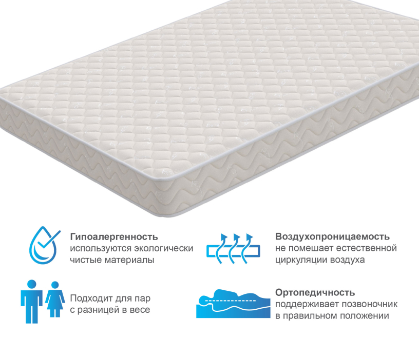 800 x 2000, Матрас Орматек Идеал 80*200