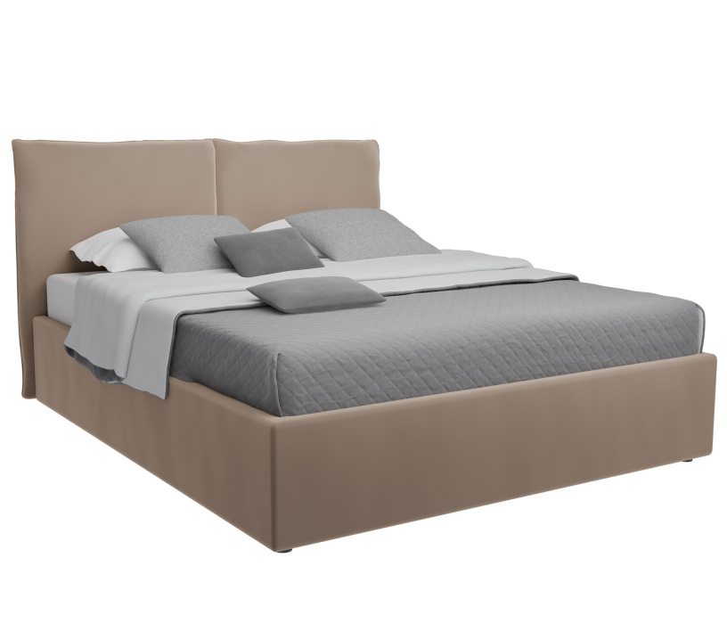 Кровати 160 см, Кровать  Виченца (160 х 200), велюр