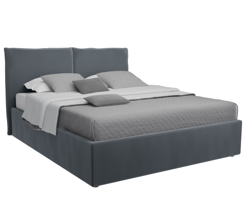 Кровати 160 см, Кровать  Виченца (160 х 200), велюр