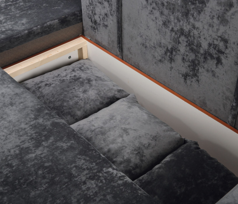 Диваны угловые в гостиную, Угловой диван Марго 1 (левый), велюр