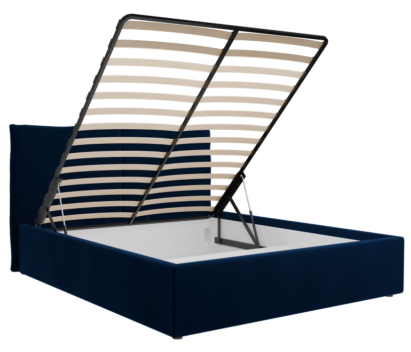 Кровати 160 см, Кровать  Виченца (160 х 200), велюр