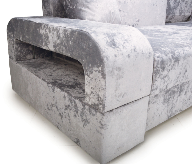 Диваны угловые в гостиную, Угловой диван Марго 1 (правый), велюр