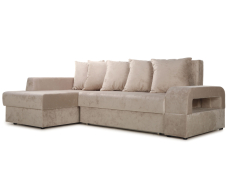 Диваны угловые в гостиную, Угловой диван Марго 1 (левый), велюр