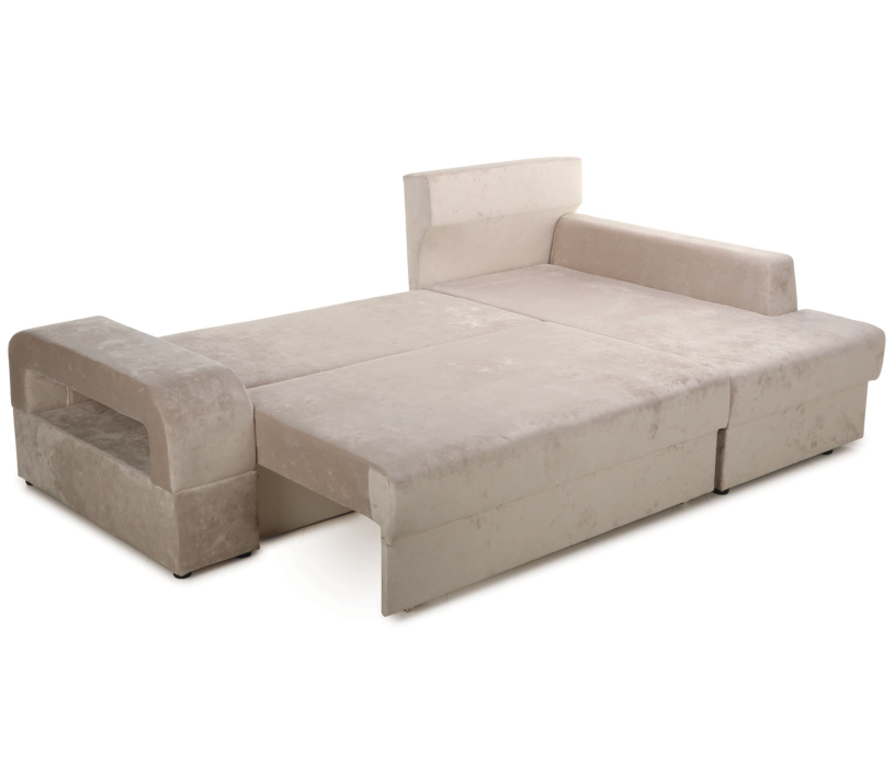 Диваны угловые в гостиную, Угловой диван Марго 1 (правый), велюр