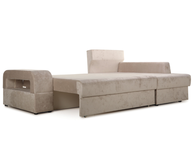 Диваны угловые в гостиную, Угловой диван Марго 1 (правый), велюр