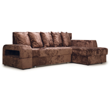 Диваны угловые в гостиную, Угловой диван Марго 1 (правый), велюр