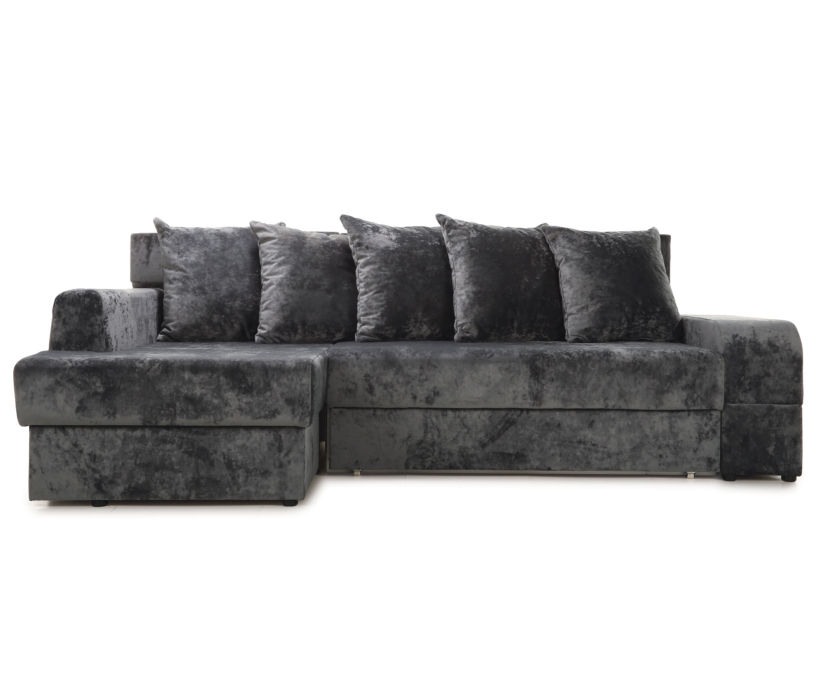 Диваны угловые в гостиную, Угловой диван Марго 1 (левый), велюр